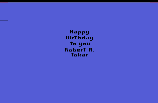 Birthday Mania screenshot 3 for Atari 2600